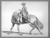 Peruvian Paso Turning - Pencil Drawing