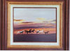 SUNSET RUN on Masonite Board Framed Size 16x19 $2495